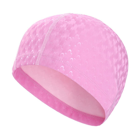 Unisex PU Coating Fabric Crystal Water Cube Swim Cap - The Hat Oasis