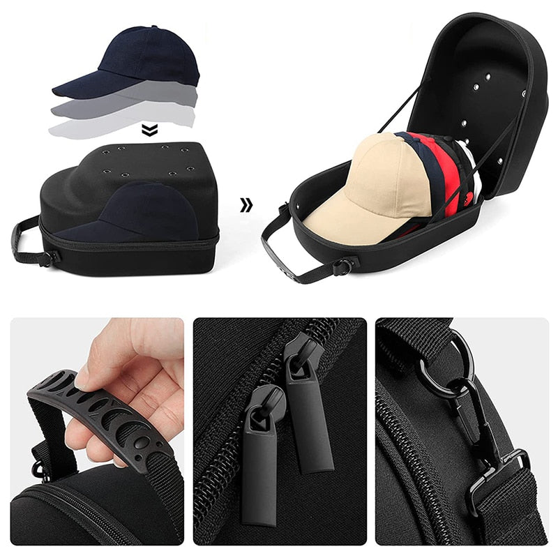 Baseball Cap Hard Protective Shell Travel Case - The Hat Oasis